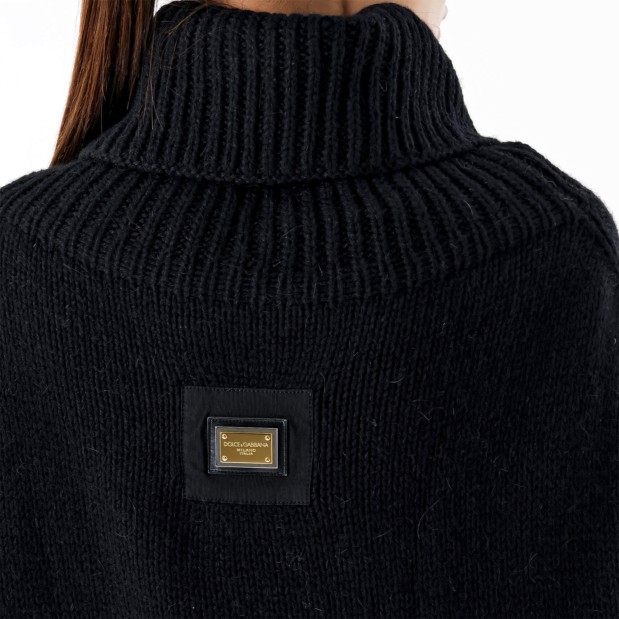 Dolce&Gabbana - Black Knitted Turtleneck Sweater